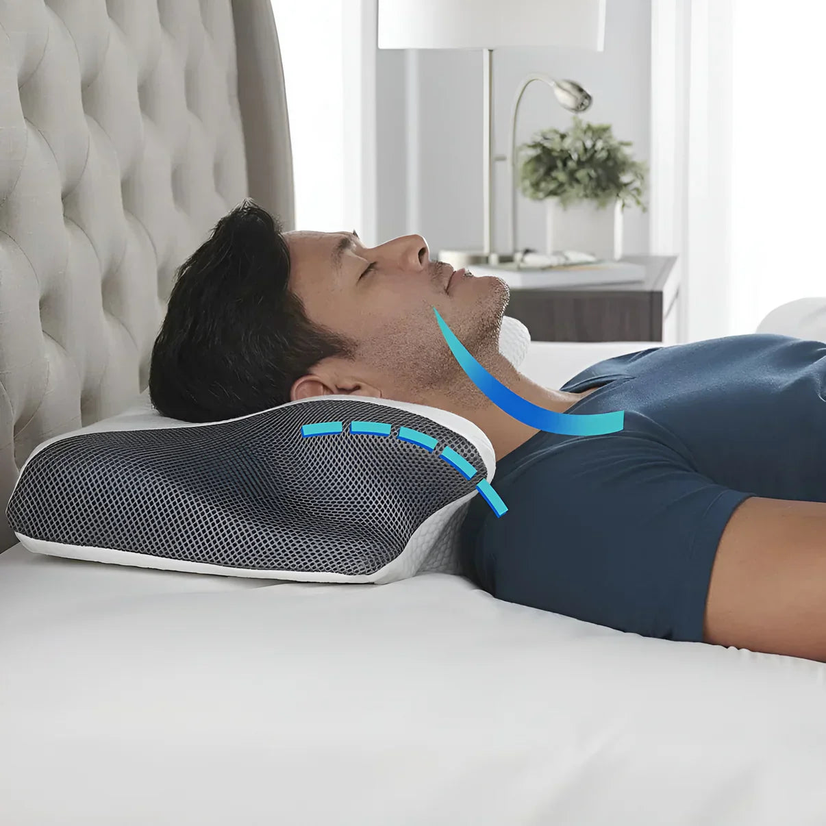 Premium Ergonomic Sleep Comfort Pillow