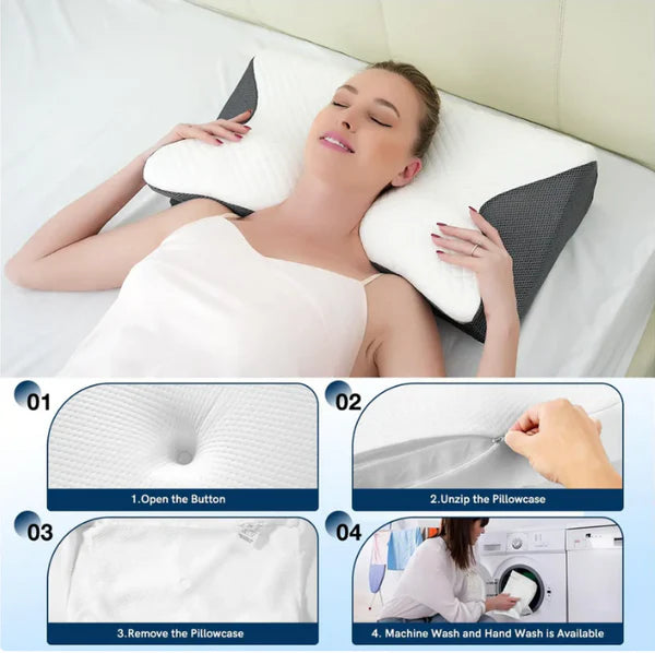 Premium Ergonomic Sleep Comfort Pillow