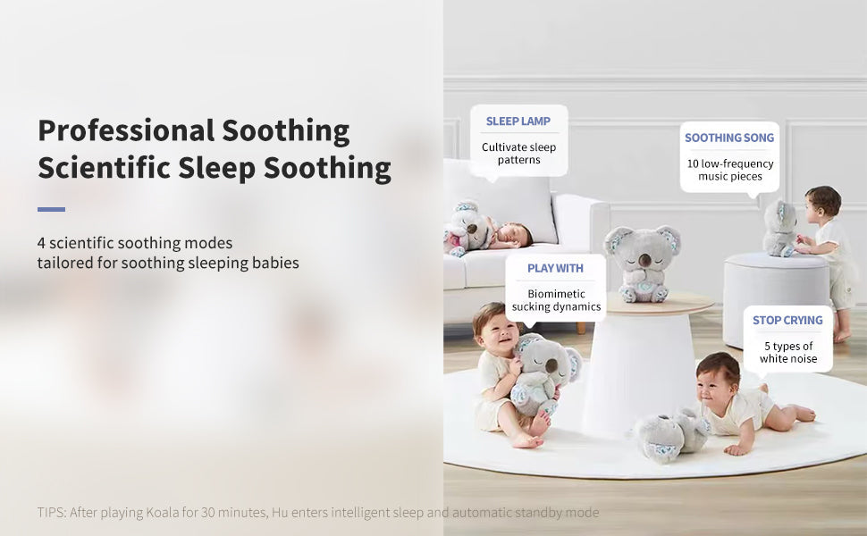 Breathing and Heated Releif Koala For Kids And Adulys with Insomia.