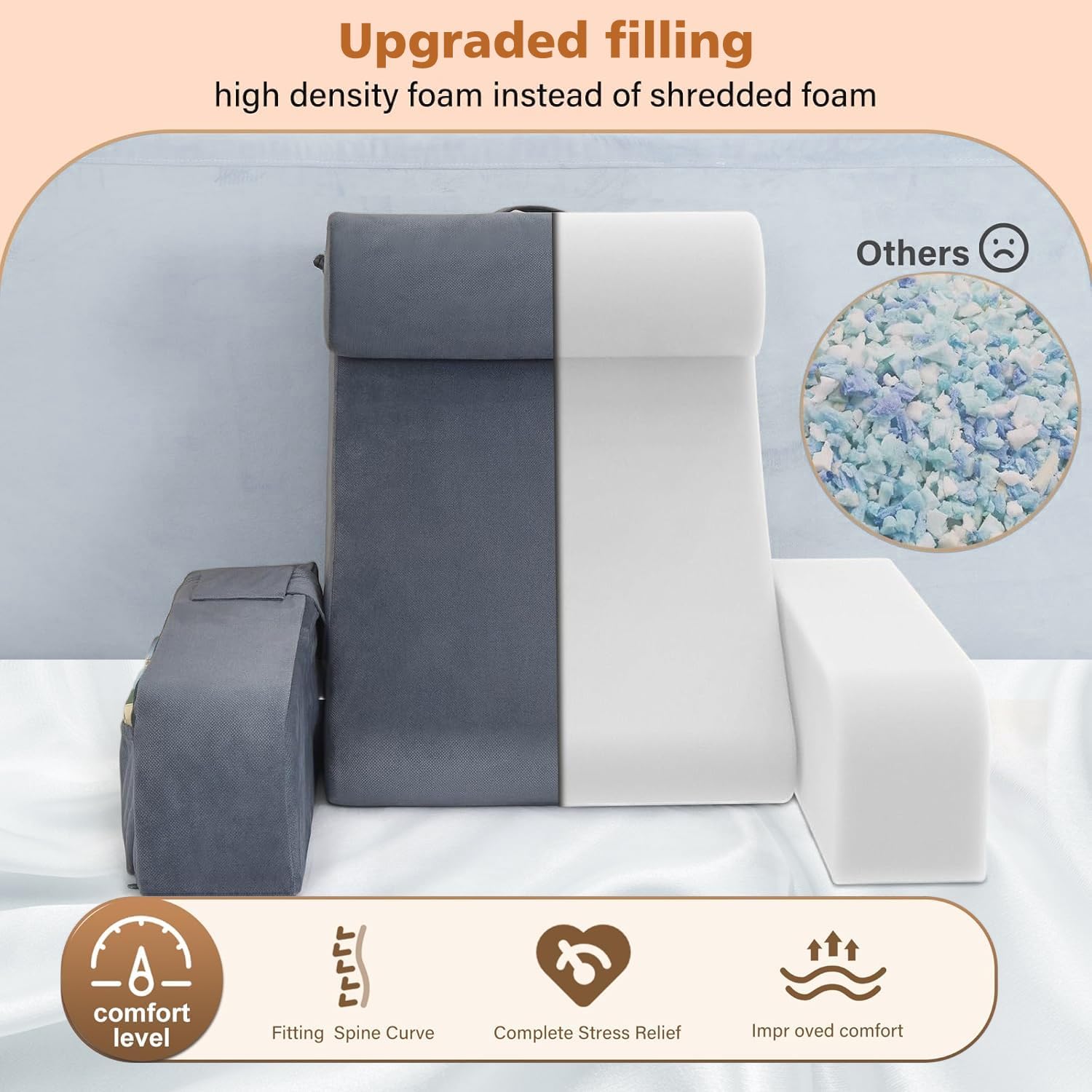 Back Pillow For Bedside Situp.