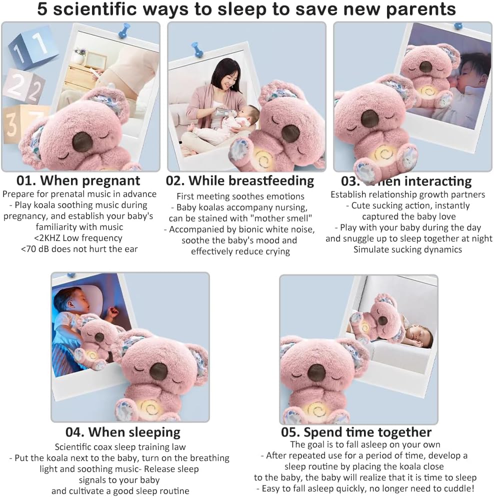 Breathing and Heated Releif Koala For Kids And Adulys with Insomia.